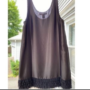 French Connection Black silk dress